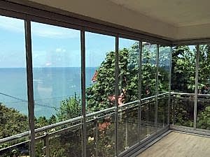 Tek Camlı Kayar Katlanır Cambalkon